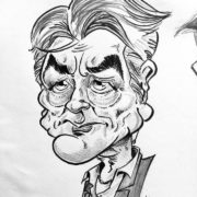 Caricature Alain Delon