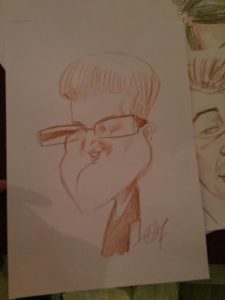 Caricatures avec mon ami Charles Da Costa