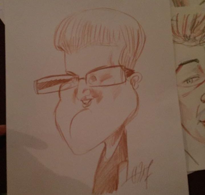 Caricatures avec mon ami Charles Da Costa