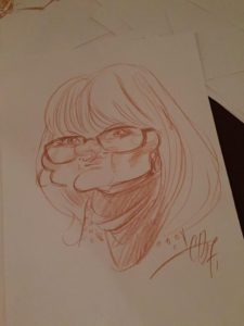 Caricatures avec mon ami Charles Da Costa