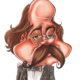 Caricature de Gustave Flaubert