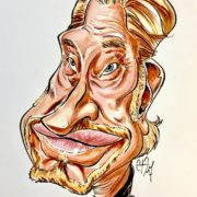 Caricature, Johny Hallyday, Couleur