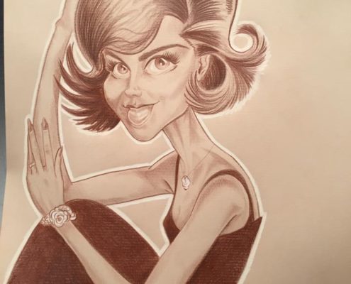 caricature Nathalie Wood
