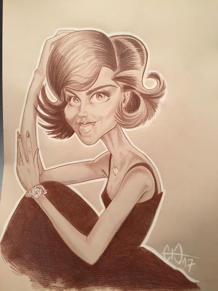 caricature Nathalie Wood