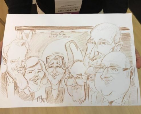 animation caricature Cité des Congrès