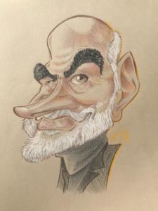 caricature Sean Connery