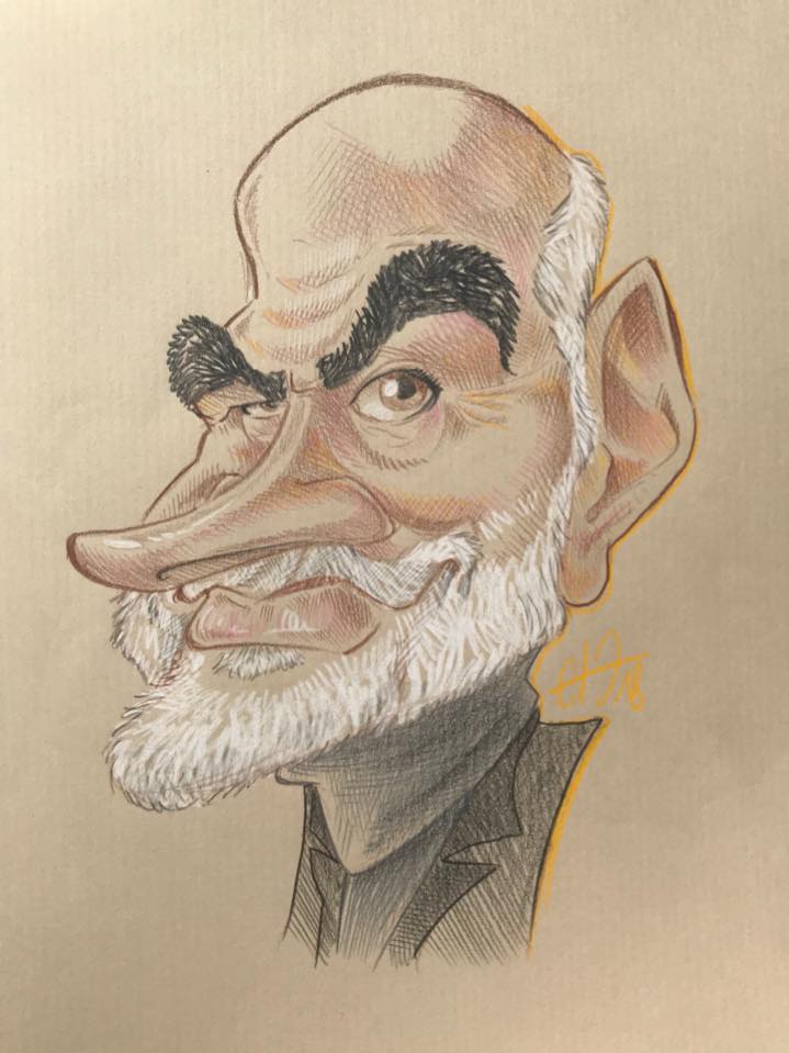 caricature Sean Connery