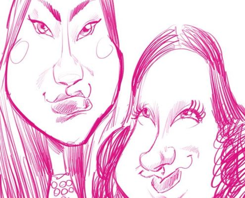 Animation caricature sur Ipad