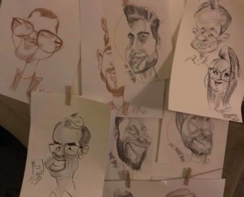 Animation caricature au Château du Plessis