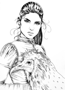 Illustration traditionnelle pointe fine ©Guillaume Néel